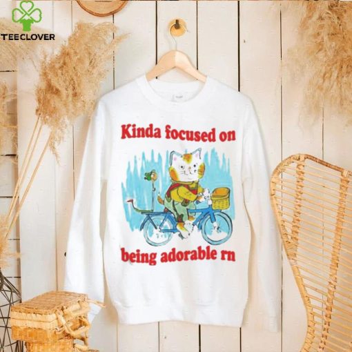 kinda focused on being adorable rn hoodie, sweater, longsleeve, shirt v-neck, t-shirt