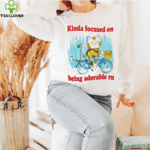 kinda focused on being adorable rn hoodie, sweater, longsleeve, shirt v-neck, t-shirt