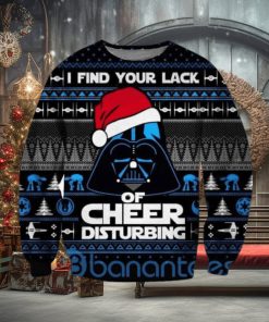 Darth Vader Star Wars I Find Your Lack Of Cheer Disturbing Ugly Christmas 3D Sweathoodie, sweater, longsleeve, shirt v-neck, t-shirt