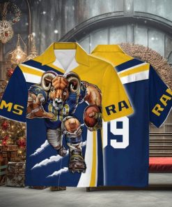 Personalized Unisex Hawaiian Shirt Los Angeles Rams Football Team 3D Apparel For Men Women