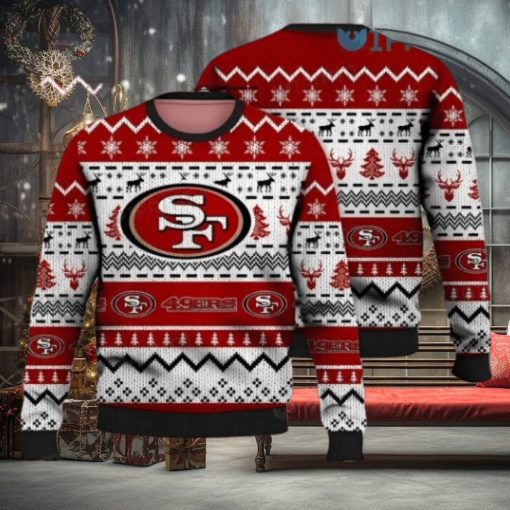 49ers Ugly Sweater Christmas Texture San Francisco 49ers Gift
