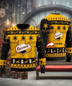 Funny Falstaff Beer Custom Ugly Christmas Sweater 3D Printed