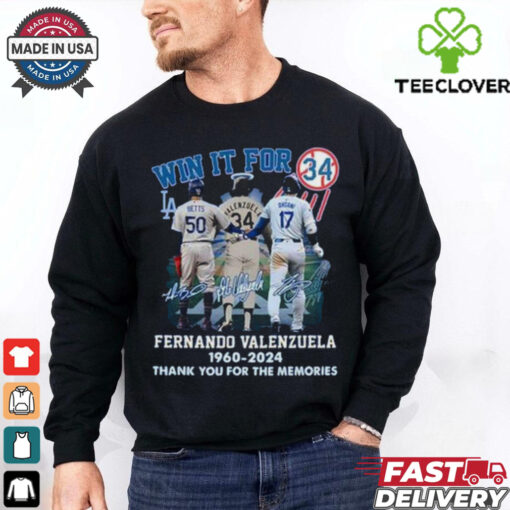 l Win It For Fernando Valenzuela 1960 2024 Thank You For The Memories Shirt