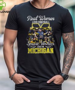 Real Women Love Football Smart Women Love The Michigan Wolverines Players 2023 Shirt