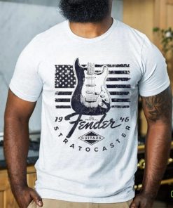 Guitar X The Original Fender Stratocaster American flag logo shirt 2 Guitar X The Original Fender Stratocaster American flag logo shirt
