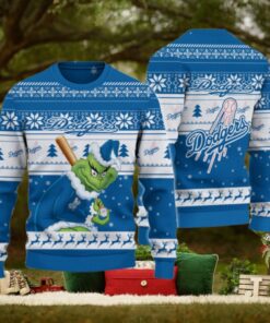 Los Angeles Dodgers Grinch Christmas Ugly Sweater