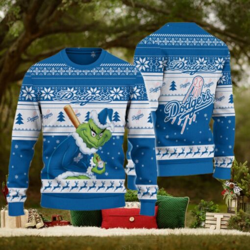 Los Angeles Dodgers Grinch Christmas Ugly Sweater