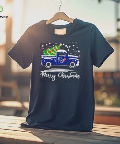 Houston Texans Car With Christmas Tree Merry Christmas Shirt
