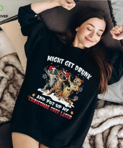 Drunk Cat Christmas Tree Shirt 1 Drunk Cat Christmas Tree Shirt