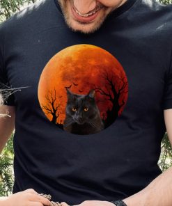 Black Cats Moon Pumpkin Funny Halloween Horror Gifts T Shirt