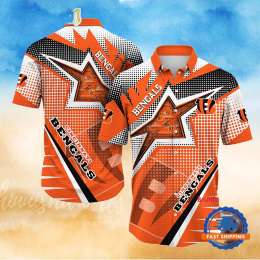 NFL Cincinnati Bengals Special Football Team Star Hawaiian Shirts