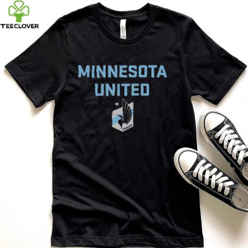 Retro Brand Youth Minnesota United FC Wordmark Black T Shirt