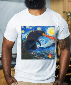 Starry night godzilla 2023 t shirt
