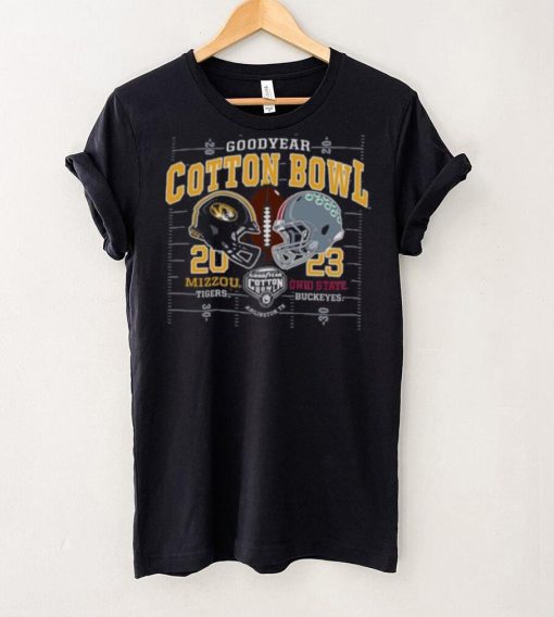 Mizzou Tigers Vs Ohio State Cotton Bowl Black T Shirt