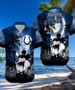 Indianapolis Colts NFL Team Logo Baby Yoda Hawaiian Shirt