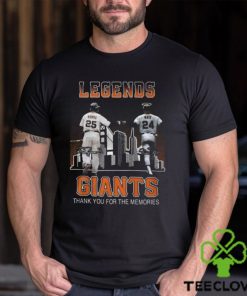 Legends Bonds And Mays Giants Thank You For The Memories T Shirt