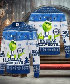 Grinch Dallas Cowboys Ugly Christmas Sweater Xmas 3D Printed Christmas Sweater Gift 1 Grinch Dallas Cowboys Ugly Christmas Sweater Xmas 3D Printed Christmas Sweater Gift