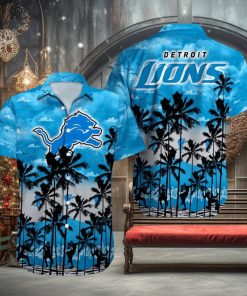 Detroit Lions Mascot Design Hawaiian Shirt