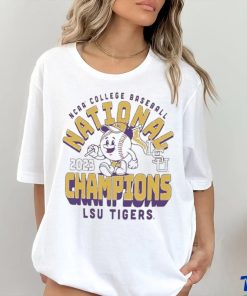 LSU Tigers 2023 NCAA Men’s Baseball College World Series Champions Cartoon T Shirt