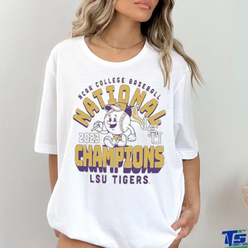 LSU Tigers 2023 NCAA Men’s Baseball College World Series Champions Cartoon T Shirt