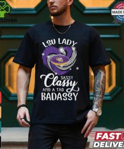 lsu lady classy and a tad badassy hoodie, sweater, longsleeve, shirt v-neck, t-shirt