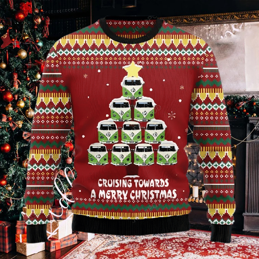 Bus Cruising Towards A Merry Christmas Ugly Christmas Sweater Bus Cruising Towards A Merry Christmas Ugly Christmas Sweater