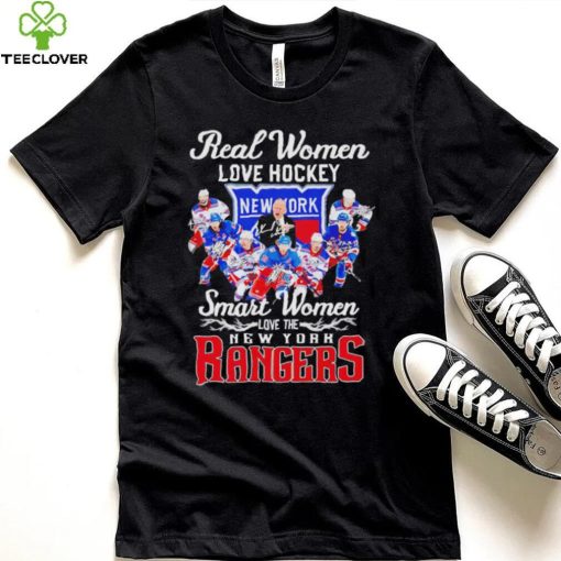 Real women love hockey smart women love the New York Rangers signatures shirt