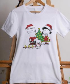 lucy Van Pelt And Woodstock Santa Merry Christmas T hoodie, sweater, longsleeve, shirt v-neck, t-shirt