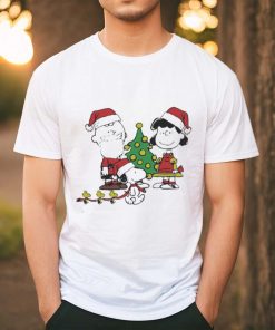 lucy Van Pelt And Woodstock Santa Merry Christmas T hoodie, sweater, longsleeve, shirt v-neck, t-shirt