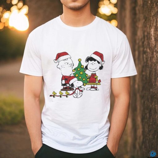 lucy Van Pelt And Woodstock Santa Merry Christmas T hoodie, sweater, longsleeve, shirt v-neck, t-shirt