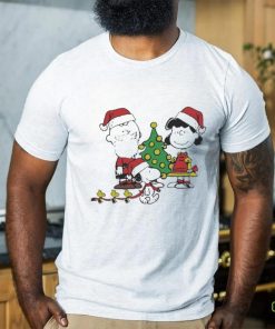 lucy Van Pelt And Woodstock Santa Merry Christmas T hoodie, sweater, longsleeve, shirt v-neck, t-shirt