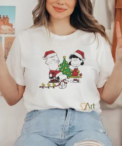 lucy Van Pelt And Woodstock Santa Merry Christmas T hoodie, sweater, longsleeve, shirt v-neck, t-shirt