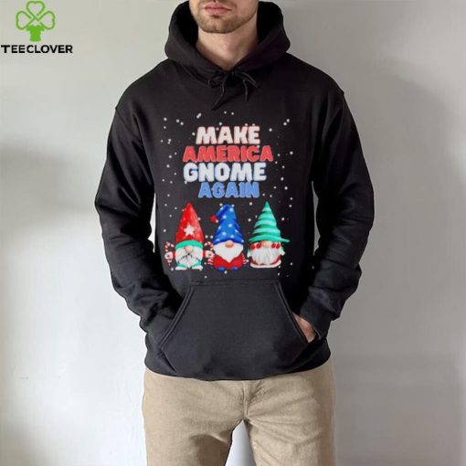 Official Make America gnome again funny snowy Christmas T shirt