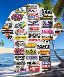 Racing Car Labeling Hawaiian Shirt