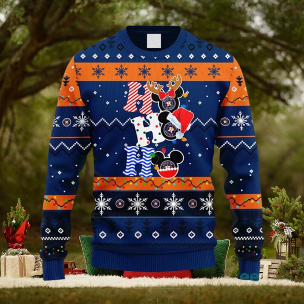 MLB Houston Astros HoHoHo Mickey Christmas Ugly 3D Sweater For Men And Women Gift Ugly Christmas MLB Houston Astros HoHoHo Mickey Christmas Ugly 3D Sweater For Men And Women Gift Ugly Christmas