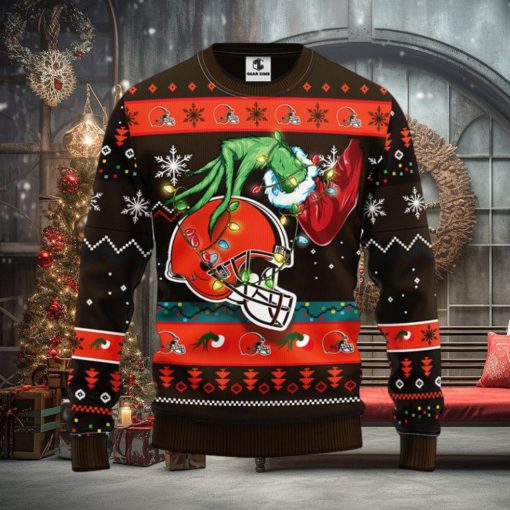 Cleveland Browns Grinch Christmas Ugly Sweater