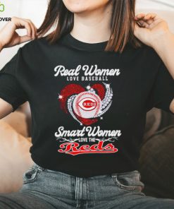 Real women love baseball smart women love the Cincinnati Reds baseball heart logo gift shirt 2 Real women love baseball smart women love the Cincinnati Reds baseball heart logo gift shirt