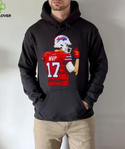 mVP Josh Allen 17 Buffalo Bills fire hand shirt