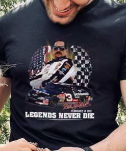 Dale Earnhardt February 18, 2001 Legends Never Die T Shirt