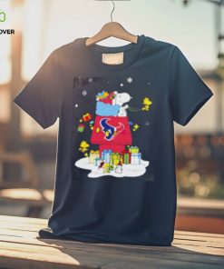 Houston Texans Santa Snoopy Wish You A Merry Christmas Shirt