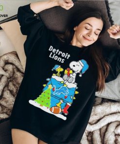 Peanuts Snoopy And Woodstock Detroit Lions Merry Christmas Shirt 1 Peanuts Snoopy And Woodstock Detroit Lions Merry Christmas Shirt