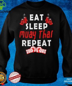 martial arts MMA Gym, Eat Sleep Muay Thai Repeat, Fighting T Shirt