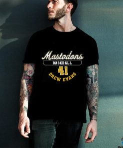 mastodons baseball 41 drew evans shirt