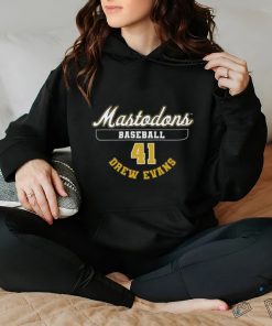 mastodons baseball 41 drew evans hoodie, sweater, longsleeve, shirt v-neck, t-shirt