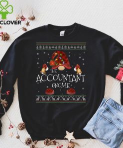mb Accountant Gnome Buffalo Plaid Christmas Light Ugly Style T Shirt
