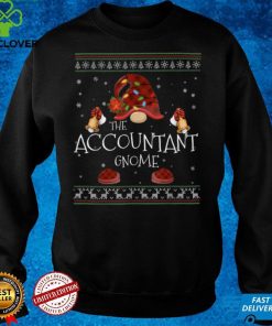 mb Accountant Gnome Buffalo Plaid Christmas Light Ugly Style T Shirt