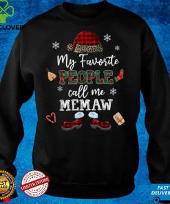 mb My Favorite People Call Me Memaw Thanksgiving Christmas T Shirt