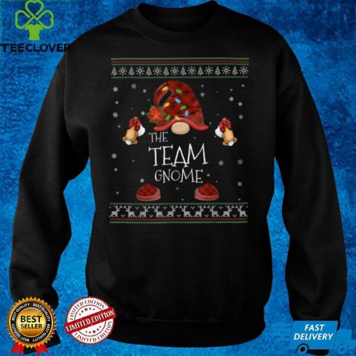 mb Team Gnome Buffalo Plaid Christmas Light Ugly Style T Shirt