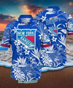 New York Rangers NHL Hawaiian Shirt Hiking Aloha Shirt