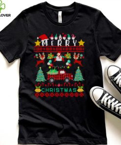 merry Christmas red truck with tree hoodie, sweater, longsleeve, shirt v-neck, t-shirt